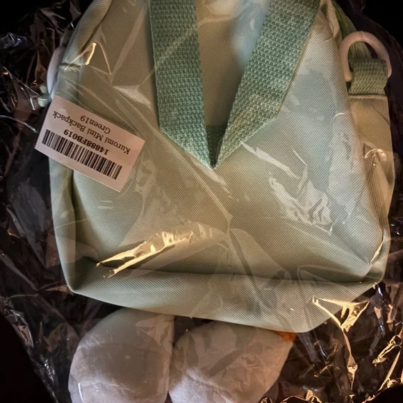 Kids Backpack - Mint Green Cute Character Bag - Picture 2 of 2